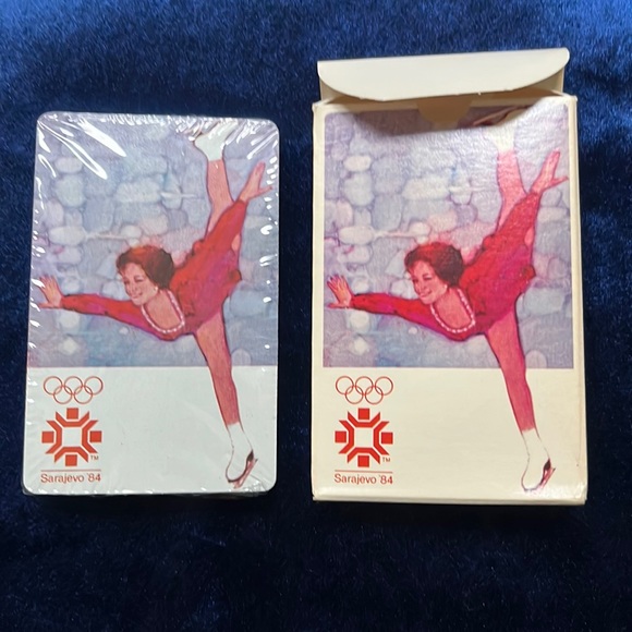 Sarajevo 1984 Olympics Playing Cards Sealed in Package Figure Skater - Picture 2 of 10
